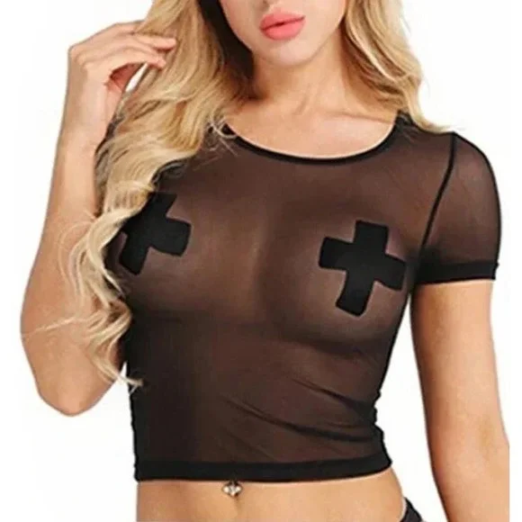 Black X Nipple Cover Pasties Set! - Picture 1 of 6